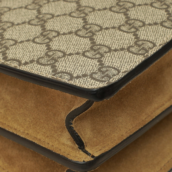 Gucci Ebony GG Supreme Dionysus Small Shoulder Bag-Gucci-THE CLOSET