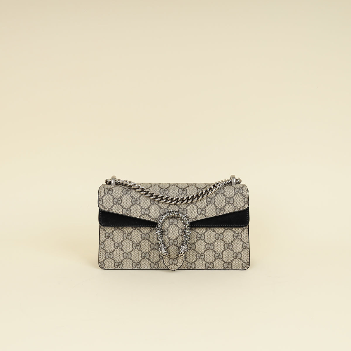 Gucci Bicolor GG Supreme Crystal Dionysus Small Shoulder Bag-Gucci-THE CLOSET