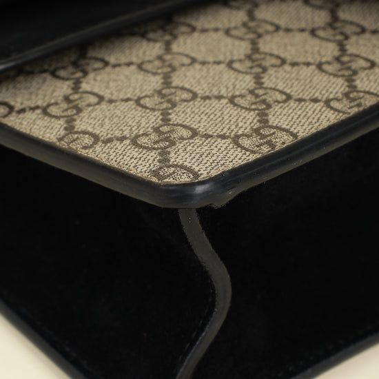 Gucci Bicolor GG Supreme Crystal Dionysus Small Shoulder Bag-Gucci-THE CLOSET