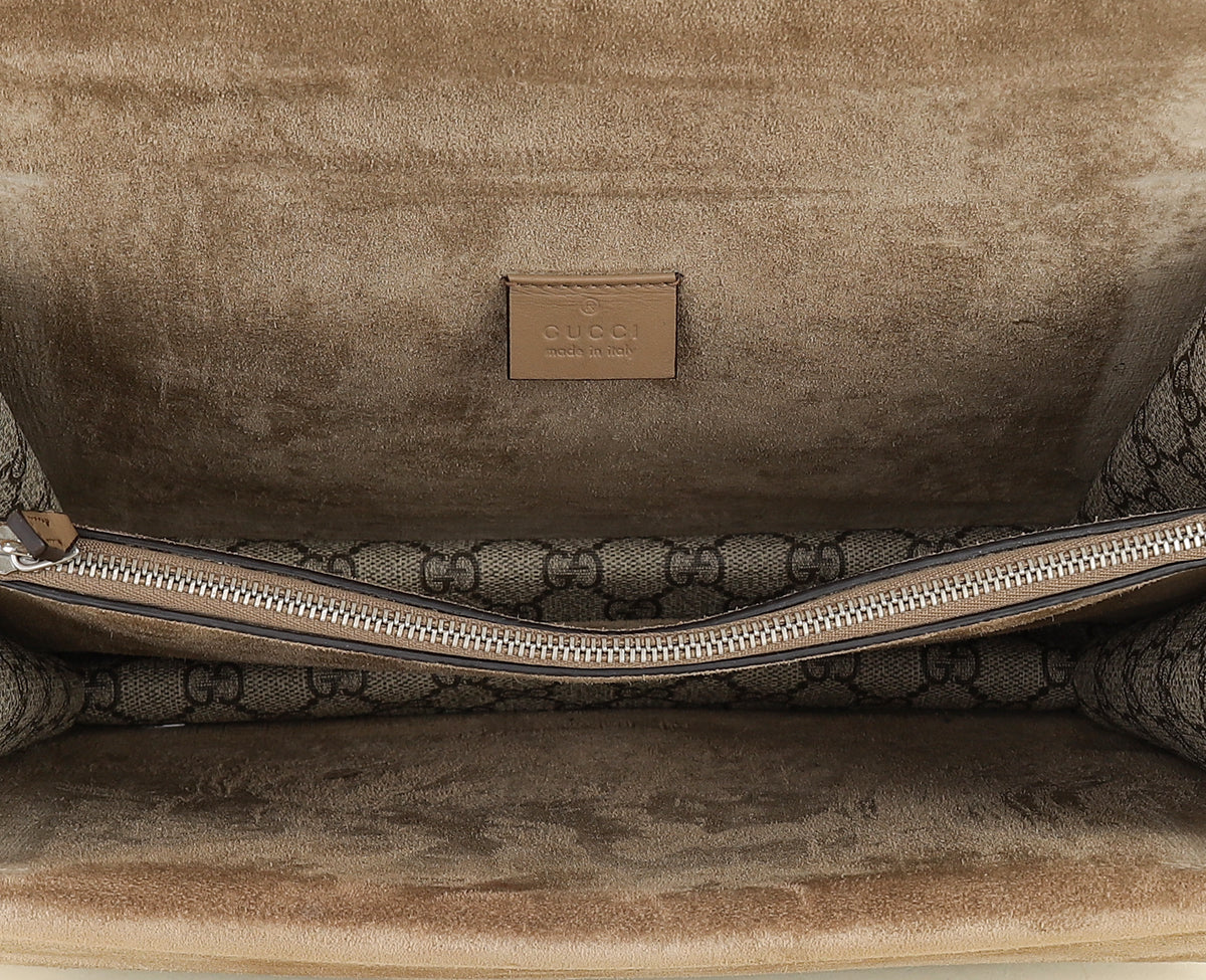 Gucci Ebony GG Supreme Shoulder Bag