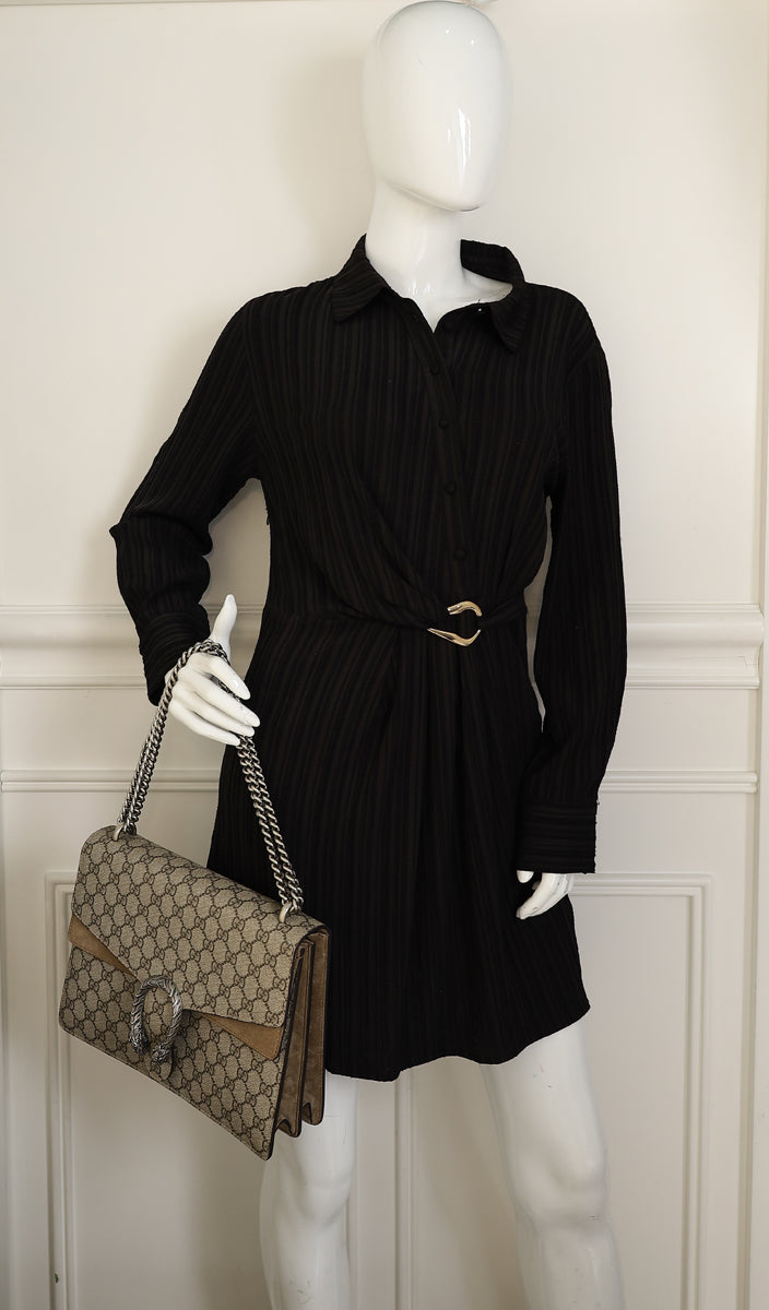 Gucci Ebony GG Supreme Shoulder Bag