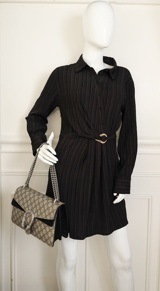 Gucci Bicolor GG Supreme Dionysus Medium Shoulder Bag