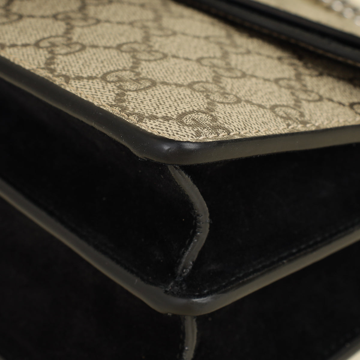 Gucci Bicolor GG Supreme Dionysus Medium Shoulder Bag