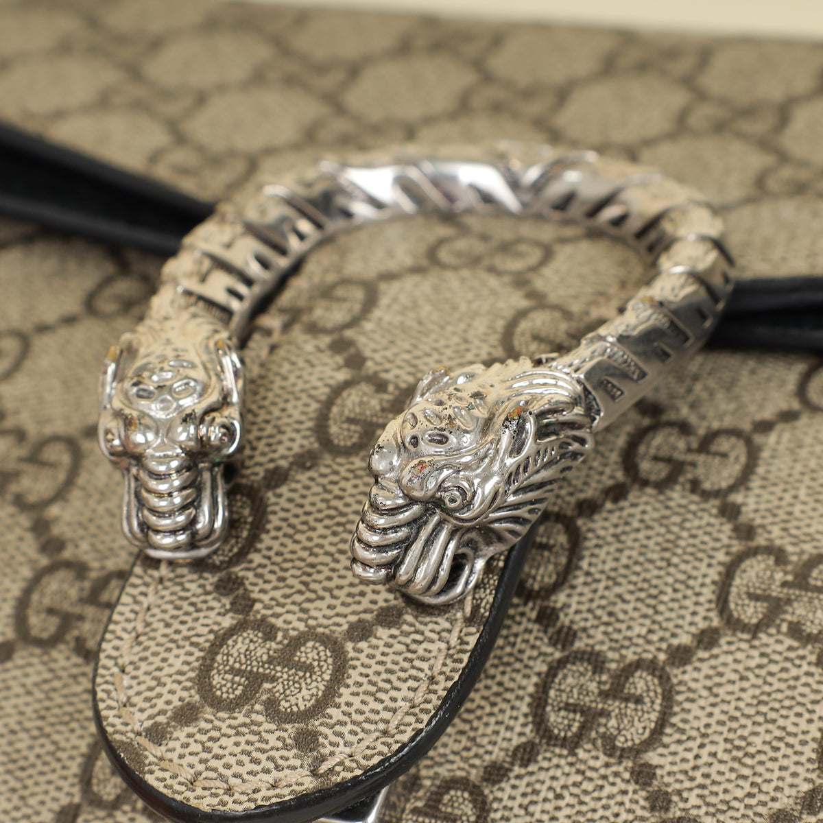 Gucci Bicolor GG Supreme Dionysus Medium Shoulder Bag