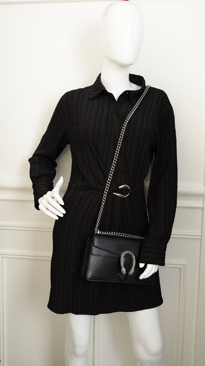 Gucci Black Dionysus Medium Shoulder Bag