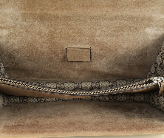 Gucci Bicolor GG Supreme Dionysus Medium Shoulder Bag