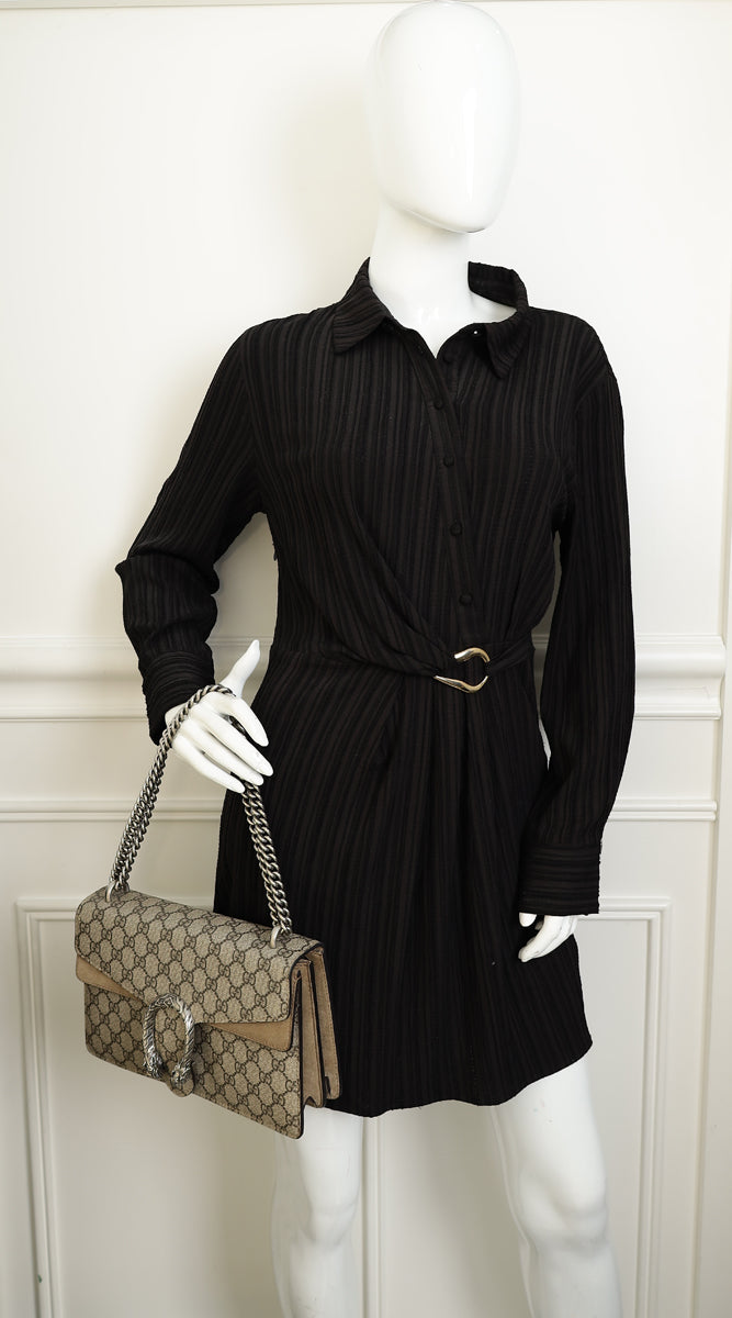 Gucci Bicolor GG Supreme Dionysus Medium Shoulder Bag