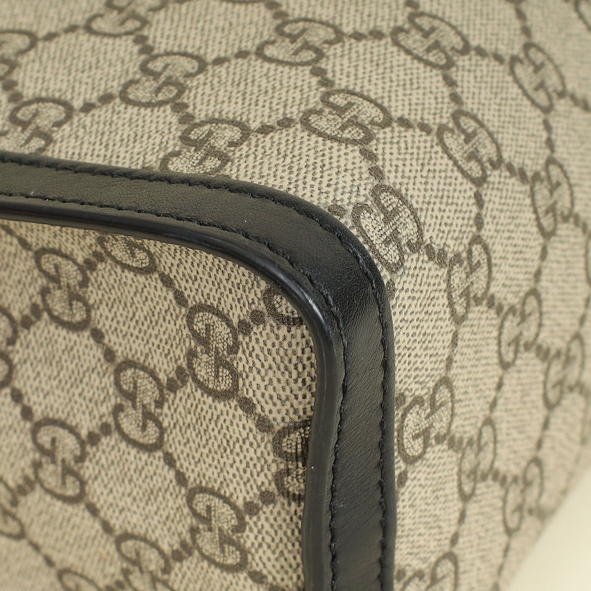 Gucci Bicolor GG Supreme Padlock Small Tote Bag