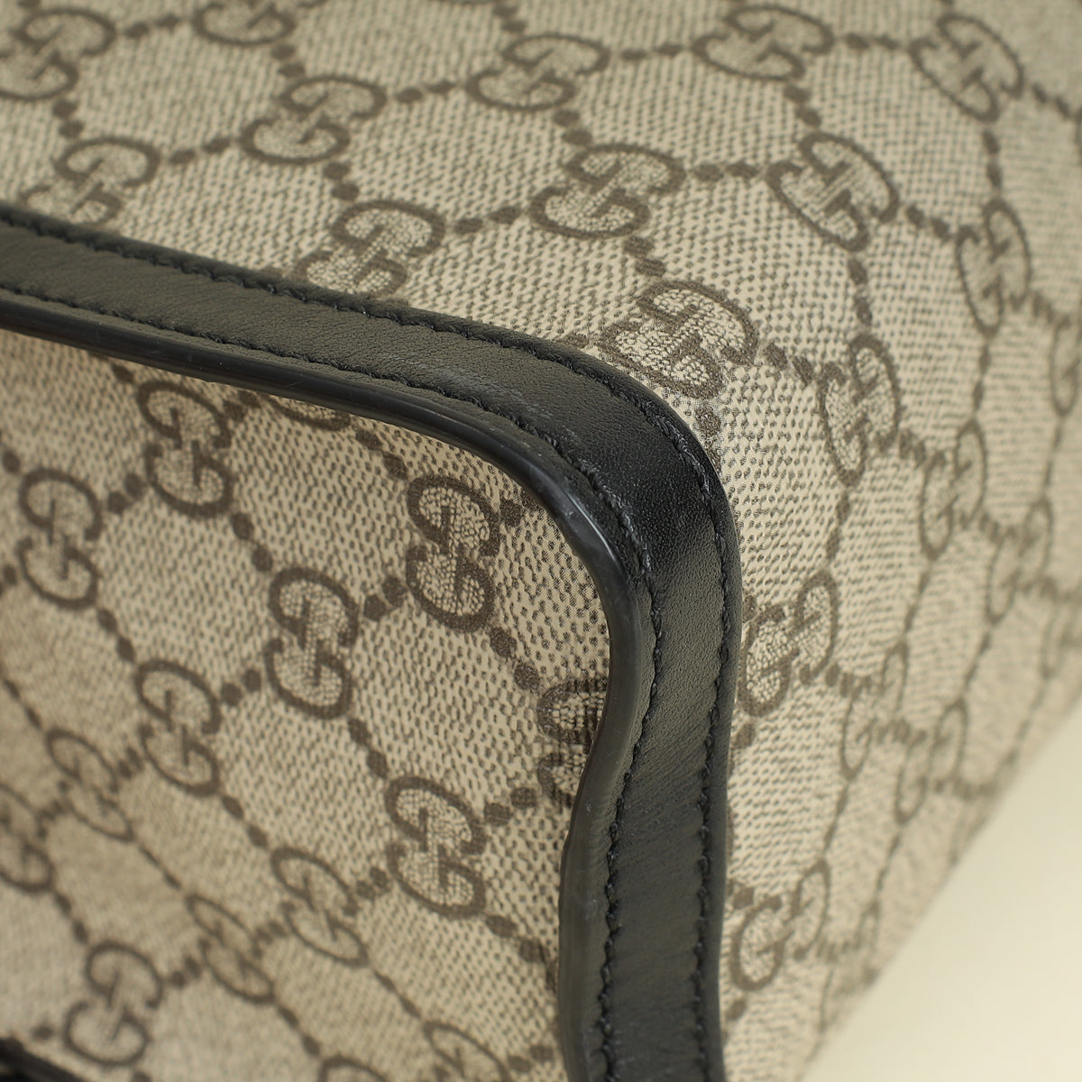 Gucci Bicolor GG Supreme Padlock Small Tote Bag