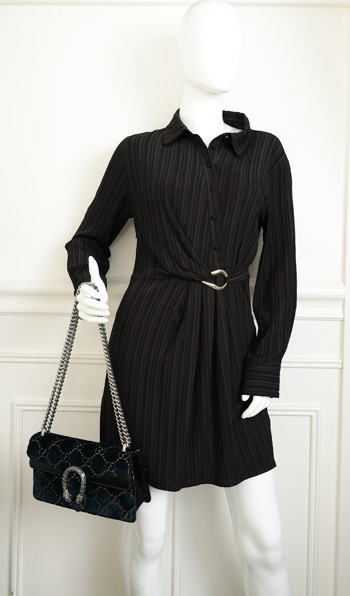 Gucci Bicolor GG Velvet Dionysus Medium Shoulder Bag