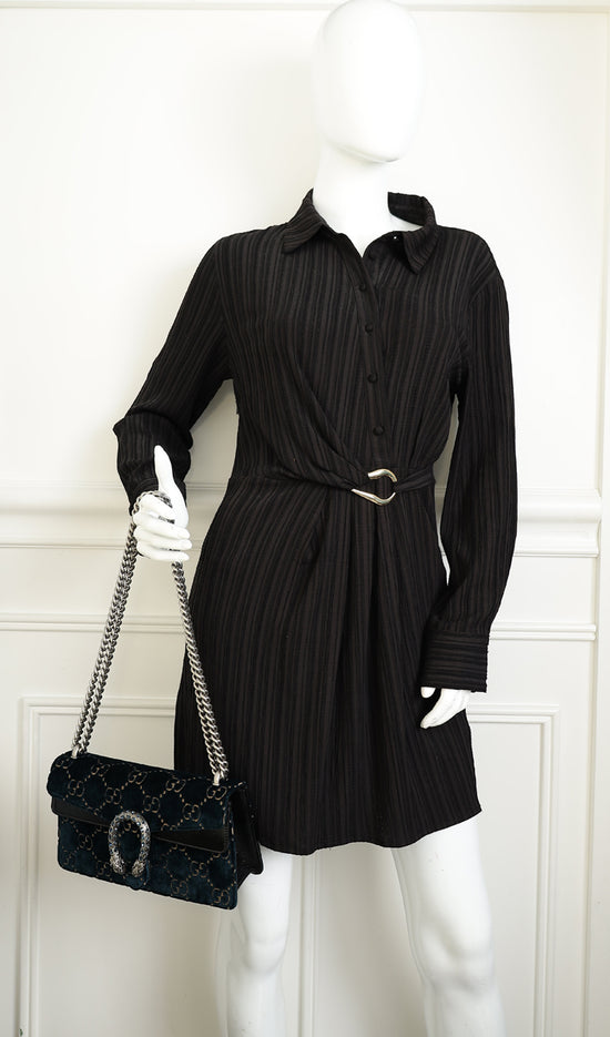 Gucci Bicolor GG Velvet Dionysus Medium Shoulder Bag