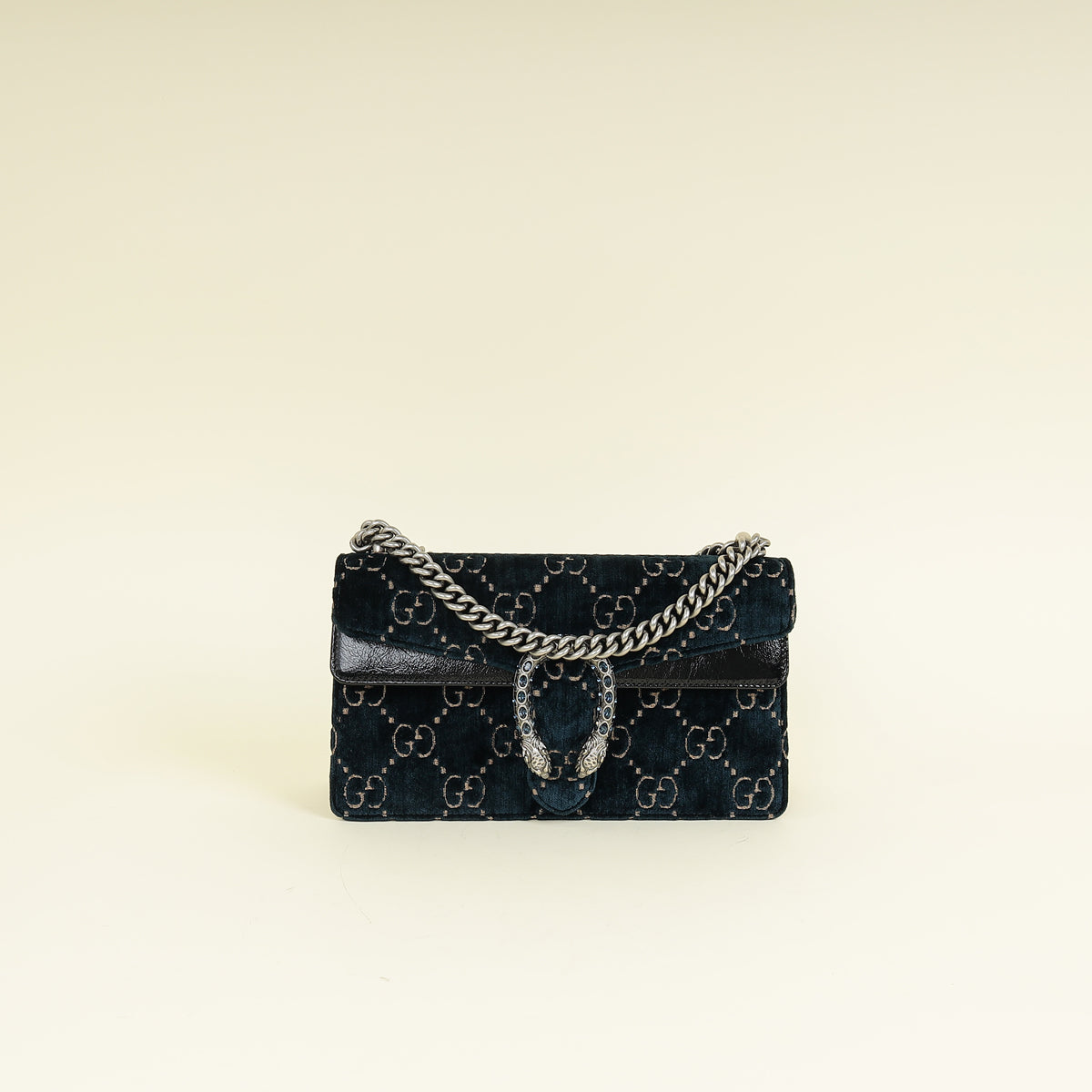 Gucci Bicolor GG Velvet Dionysus Medium Shoulder Bag