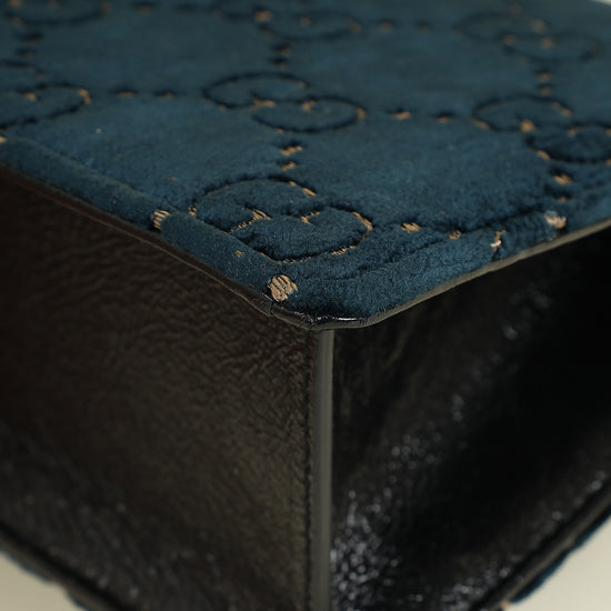 Gucci Bicolor GG Velvet Dionysus Medium Shoulder Bag