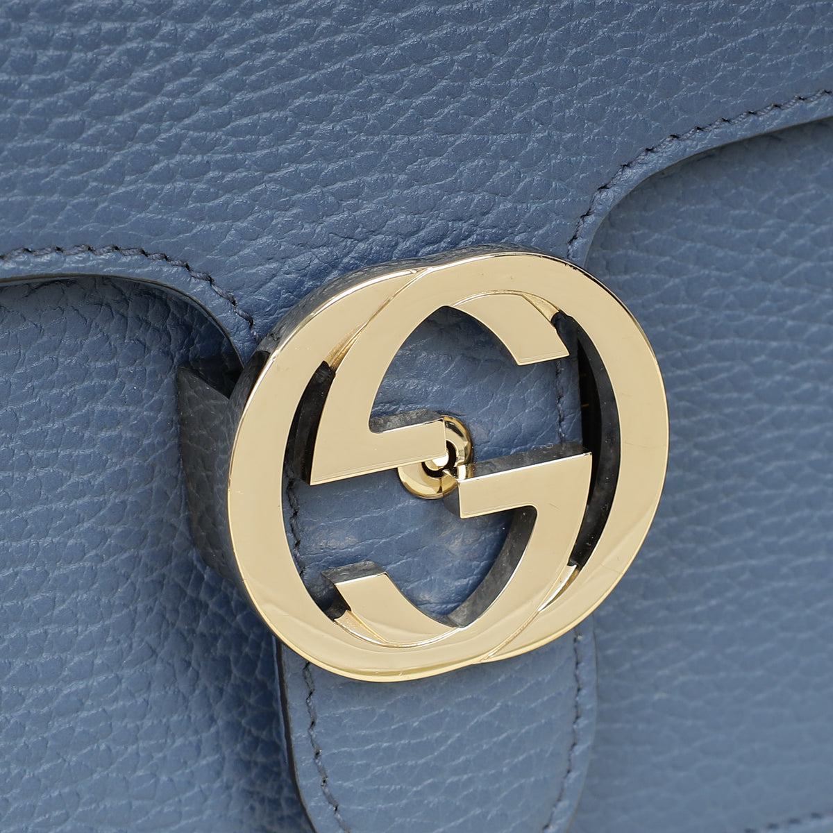 Gucci Navy Blue Interlocking G Small Shoulder Bag