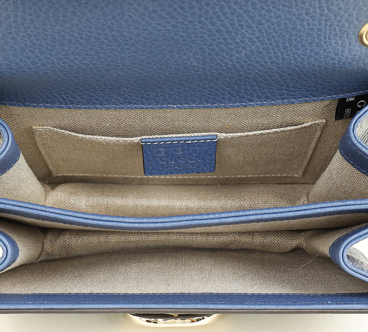 Gucci Navy Blue Interlocking G Small Shoulder Bag