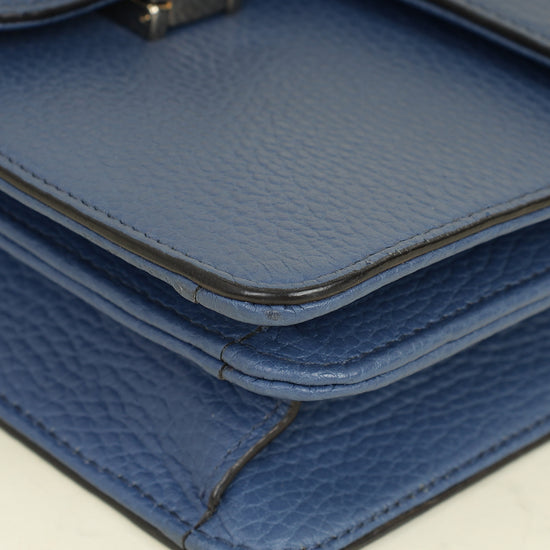 Gucci Navy Blue Interlocking G Small Shoulder Bag