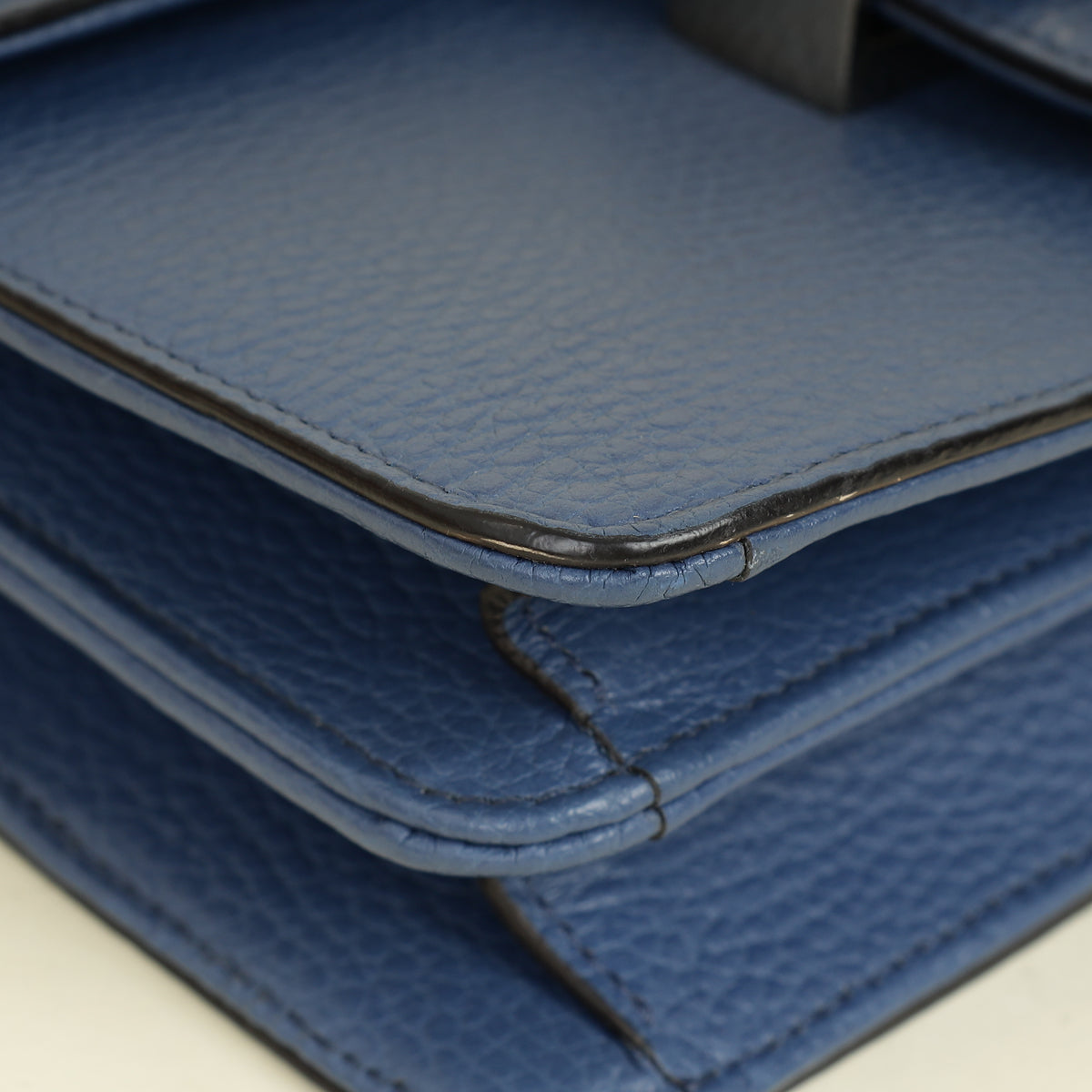 Gucci Navy Blue Interlocking G Small Shoulder Bag