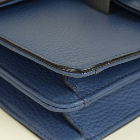 Gucci Navy Blue Interlocking G Small Shoulder Bag