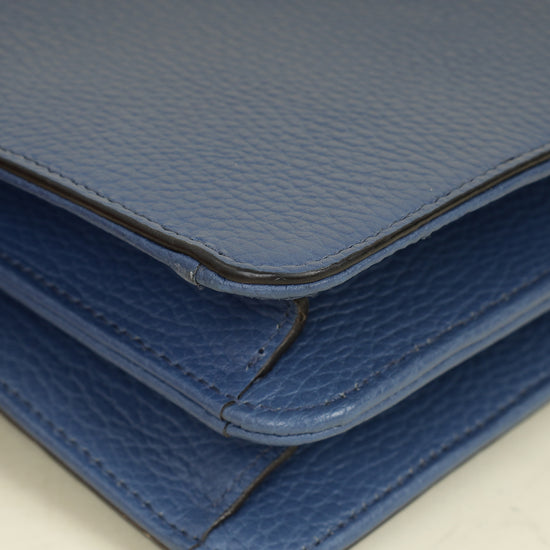 Gucci Navy Blue Interlocking G Small Shoulder Bag