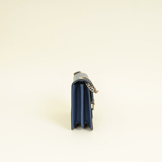 Gucci Navy Blue Interlocking G Small Shoulder Bag