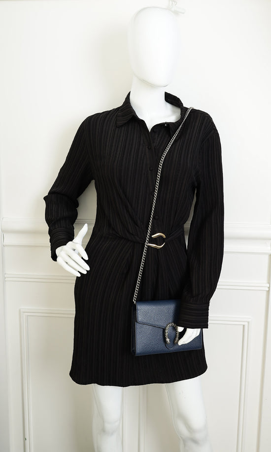 Gucci Navy Blue Dionysus Mini Chain Bag