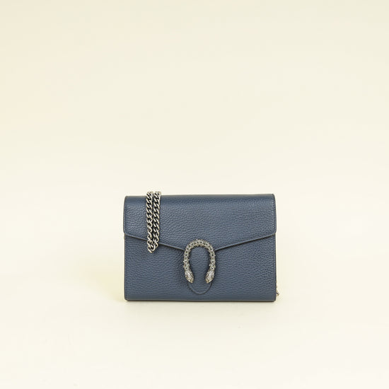 Gucci Navy Blue Dionysus Mini Chain Bag