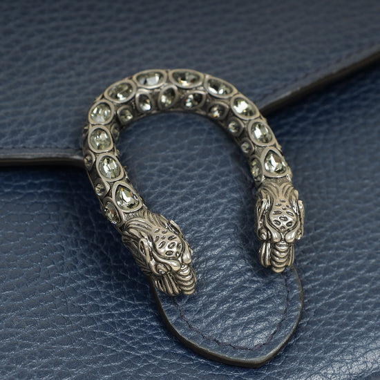 Gucci Navy Blue Dionysus Mini Chain Bag