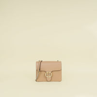Gucci Beige Interlocking G Flap Chain Small Shoulder Bag