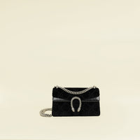 Gucci Black Dionysus Crystal Flap Medium Shoulder Bag