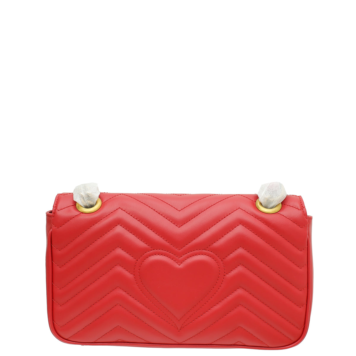 Gucci Red GG Marmont Small Shoulder Bag-Gucci-THE CLOSET