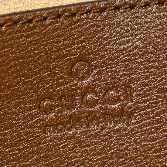 Gucci Bicolor GG Supreme Horsebit 1955 Mini Crossbody Bag