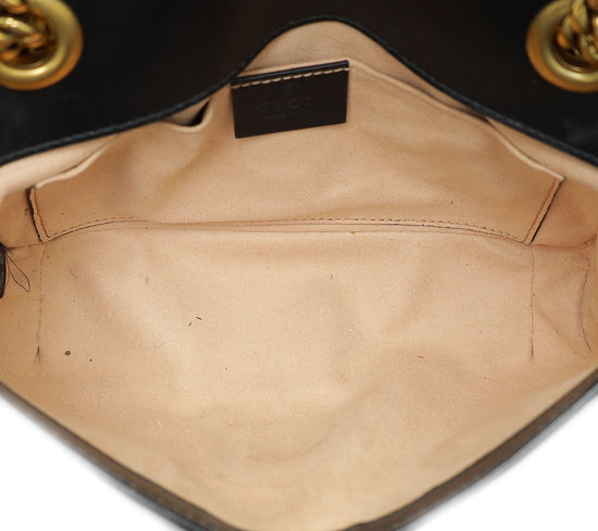 Gucci Black GG Marmont Matelasse Mini Shoulder Bag