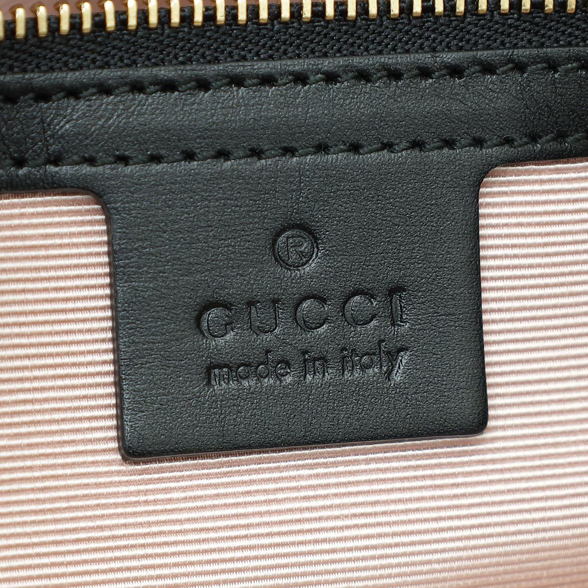 Gucci Black Vitello Palmellato Lux Arli Large Top Handle Bag