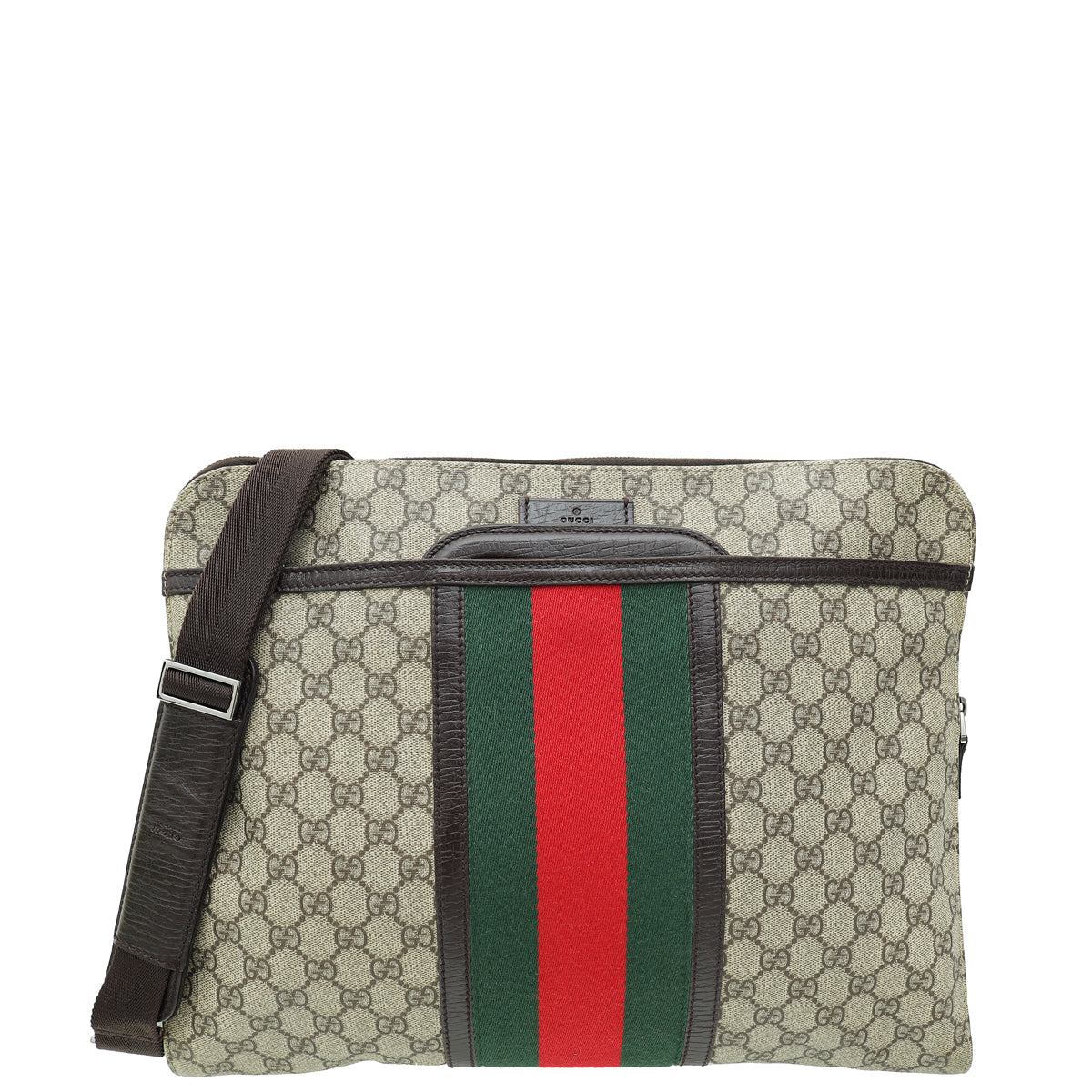 Gucci GG Supreme Web Sherry Line Hand Bag-Gucci-THE CLOSET