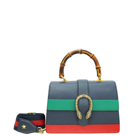 Gucci Multicolor Dionysus Bamboo Top Handle Small Bag