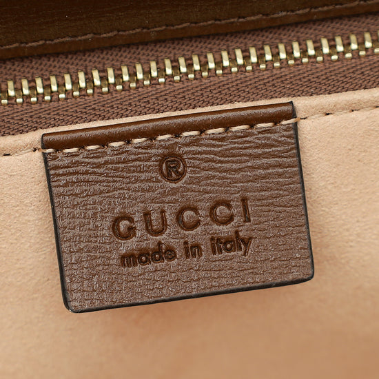 Gucci Ebony GG Supreme 1955 Horsebit Medium Shoulder Bag-Gucci-THE CLOSET