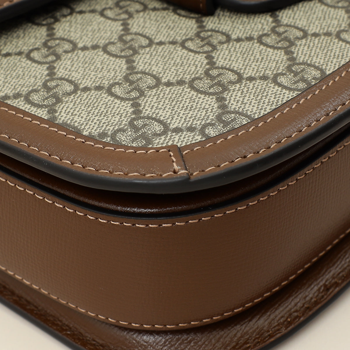 Gucci Ebony GG Supreme 1955 Horsebit Medium Shoulder Bag-Gucci-THE CLOSET