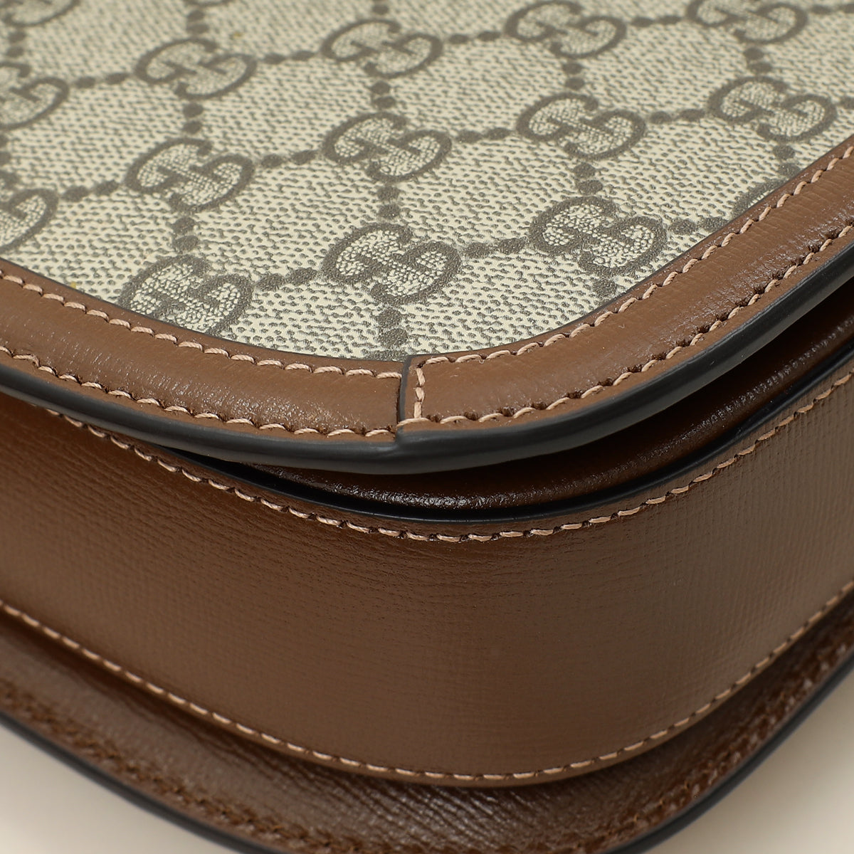 Gucci Ebony GG Supreme 1955 Horsebit Medium Shoulder Bag-Gucci-THE CLOSET