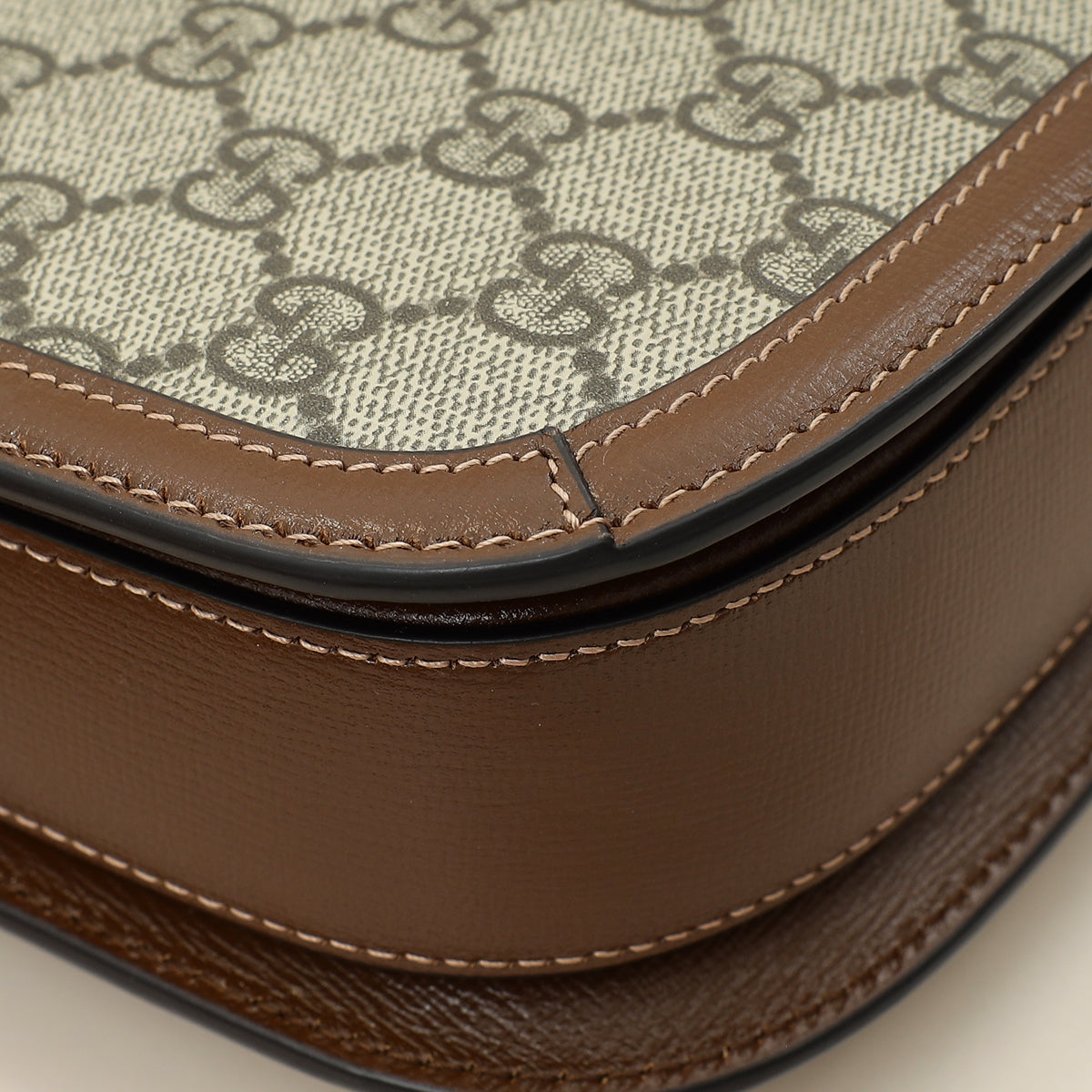 Gucci Ebony GG Supreme 1955 Horsebit Medium Shoulder Bag-Gucci-THE CLOSET