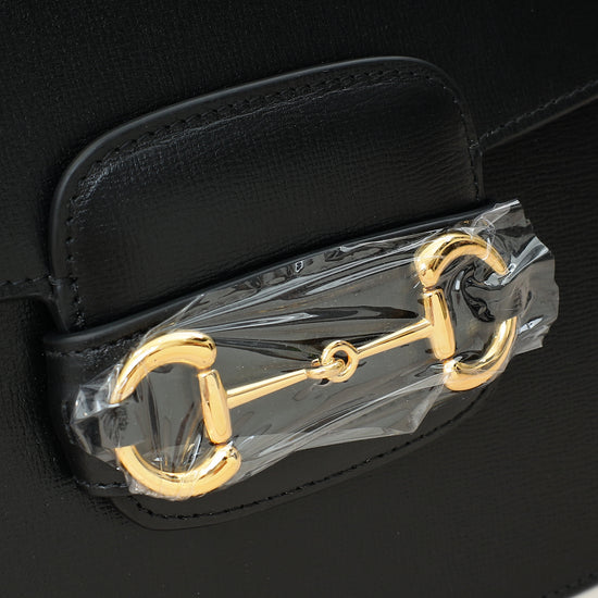 Gucci Black Horsebit 1955 Medium Flap Bag-Gucci-THE CLOSET