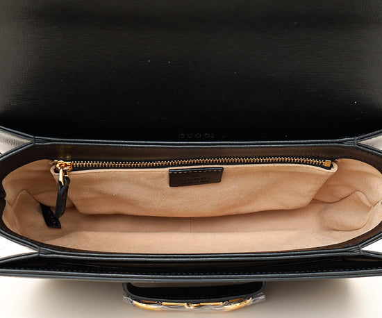 Gucci Black Horsebit 1955 Medium Flap Bag-Gucci-THE CLOSET