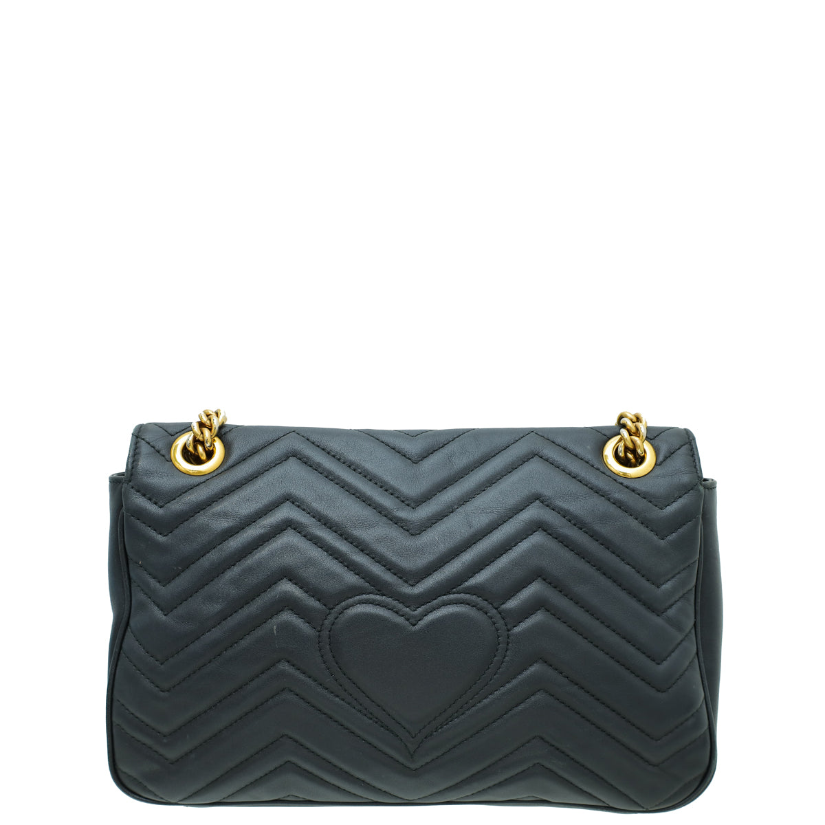 Gucci Black GG Marmont Matelasse Medium Shoulder Bag-Gucci-THE CLOSET