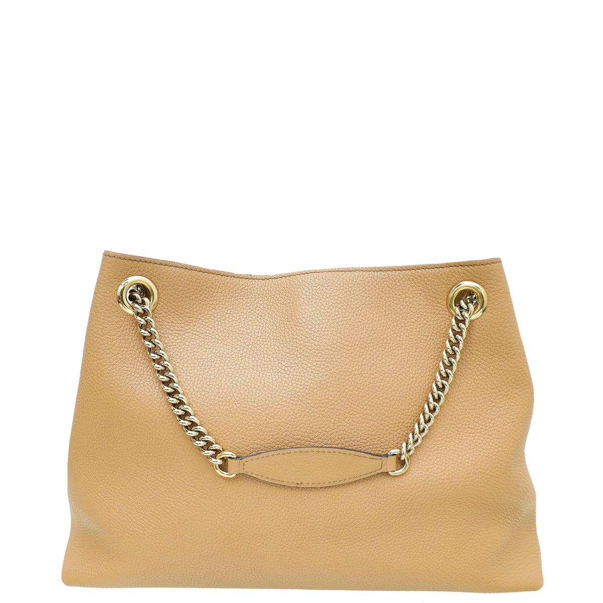 Gucci Light Caramel Soho Tassel Chain Tote Medium Bag-Gucci-THE CLOSET