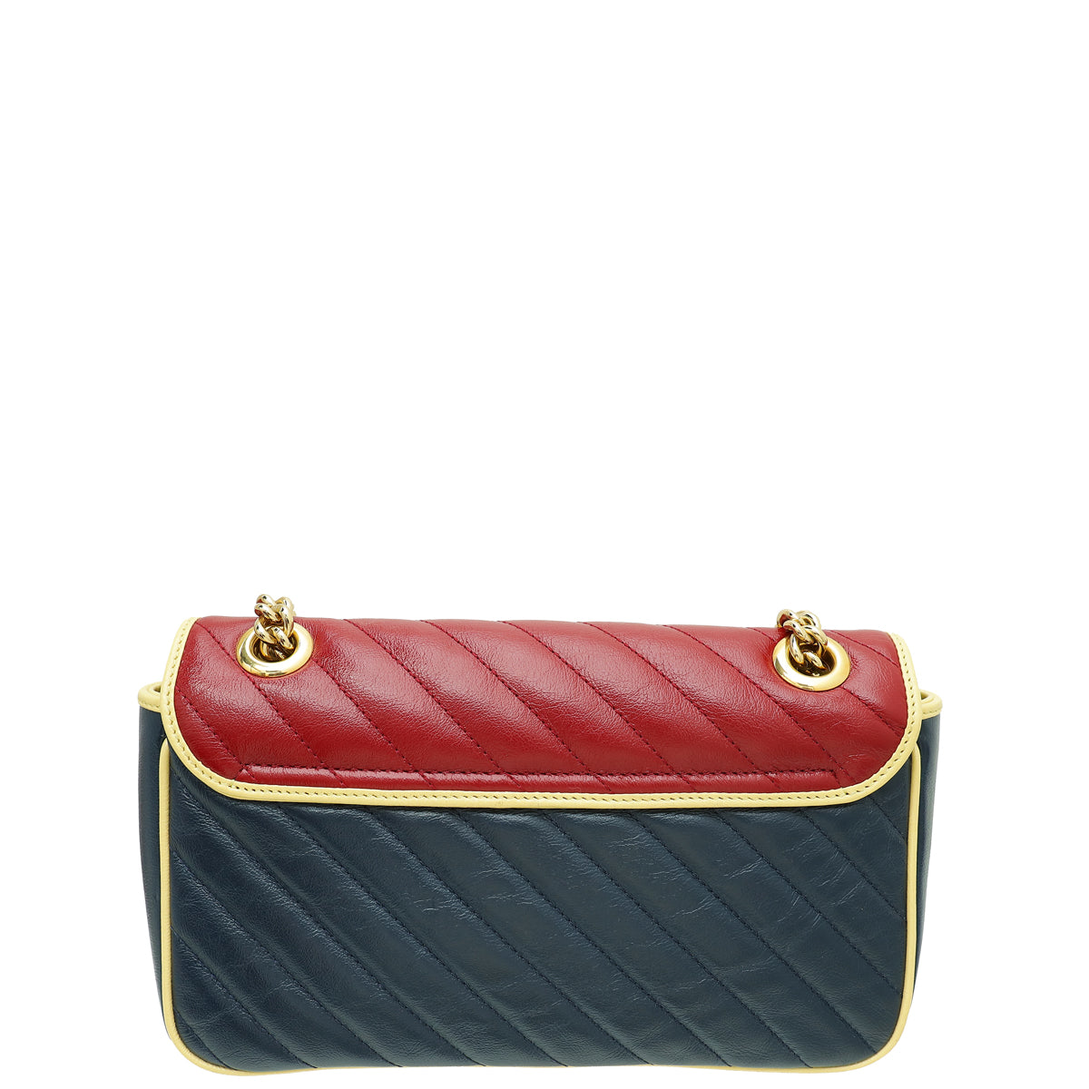 Gucci Tricolor GG Torchon Marmont Flap Small Shoulder Bag-Gucci-THE CLOSET