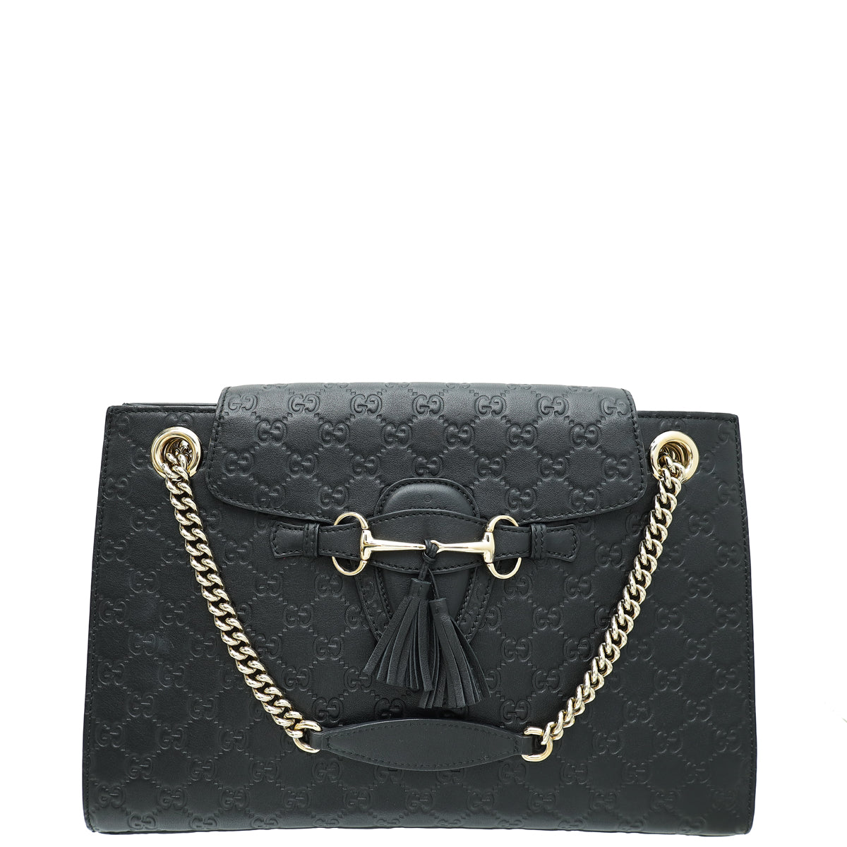 Gucci Black Guccissima Emily Large Bag-Gucci-THE CLOSET