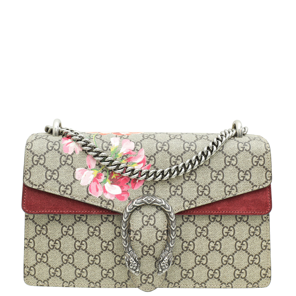 Gucci Bicolor GG Supreme Dionysus Blooms Small Shoulder Bag-Gucci-THE CLOSET
