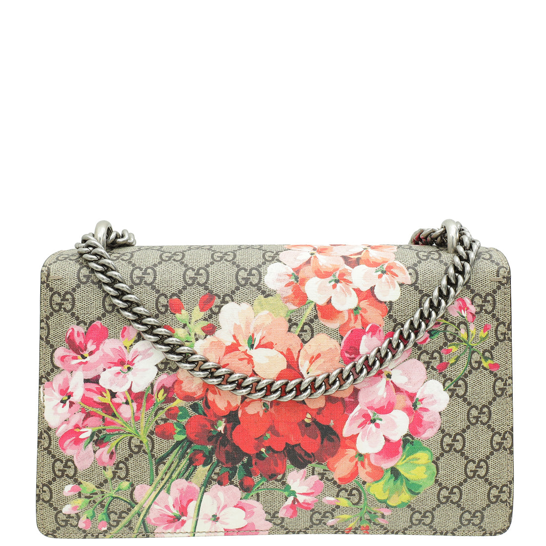 Gucci Bicolor GG Supreme Dionysus Blooms Small Shoulder Bag-Gucci-THE CLOSET