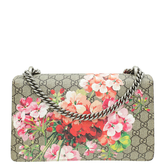 Gucci Bicolor GG Supreme Dionysus Blooms Small Shoulder Bag