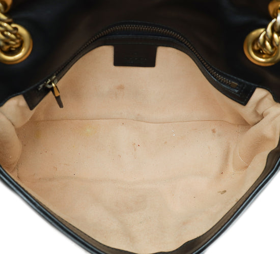 Gucci Black GG Marmont Matelasse Small Shoulder Bag