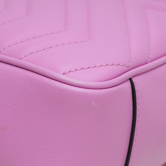Gucci Pink GG Marmont Flap Medium Bag